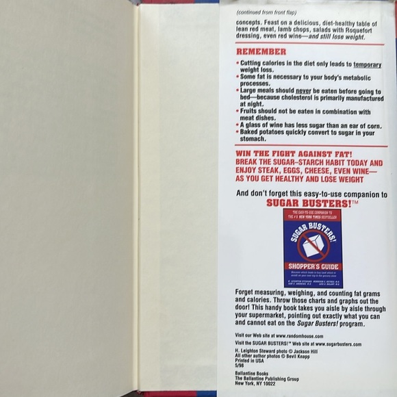 2 Book Bundle, Sugar Busters & Natural Cures - Picture 4 of 9